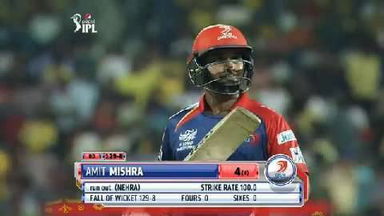 M2: CSK vs DD – Amit Mishra Wicket