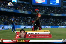 M31: MI vs RCB – Pawan Negi Wicket