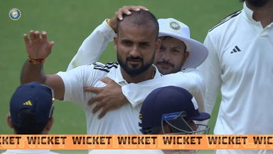 DULEEP TROPHY 2024, India A vs India B: India B 1st Innings Fall of Wickets