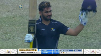 Shubham Arora's title-clinching 136* (131)