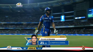 M31: MI vs RCB – Ishan Kishan Wicket