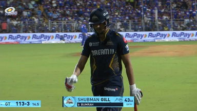 IPL 2025 M56: MI vs GT - Shubman Gill Wicket