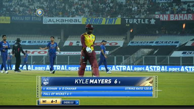 IND vs WI 2022, 3RD T20I: Kyle Mayers Wicket