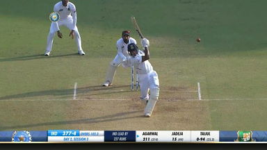 IND vs BAN 2019, 1st Test, Day 2: Mayank Agarwal Six