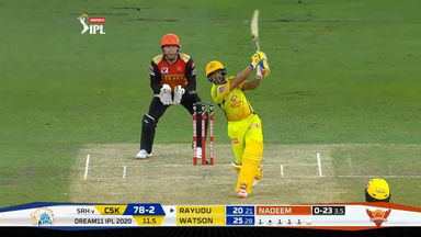 M29: SRH vs CSK – Ambati Rayudu Six