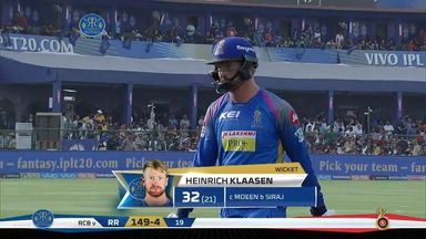 M53: RR vs RCB –  Heinrich Klaasen Wicket