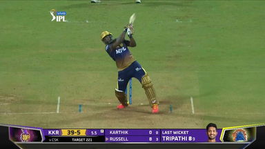 M15: KKR vs CSK – Andre Russell Six