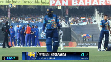 IND vs SL 2023, 2ND ODI: Wanindu Hasaranga   Wicket
