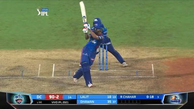 M13: DC vs MI   – Shikhar Dhawan Six