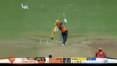 M33: SRH vs CSK – Jonny Bairstow Six