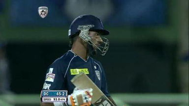 Match 9 DC vs MI – Dhawan's 4th Six
