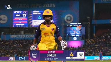 Wicket: Match 8, Delhi Capitals vs UP Warriorz, WPL 2025: Vrinda Dinesh Wicket