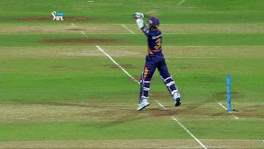 M1: MI vs RPS – Ajinkya Rahane Six