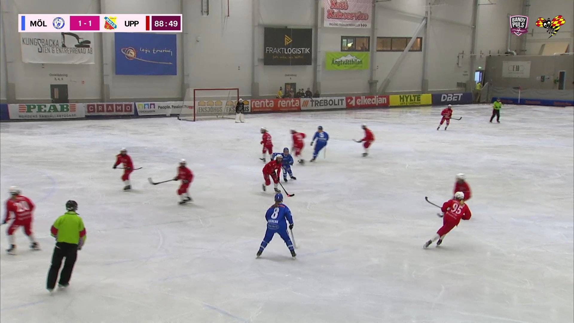 Highlights: Mölndal Bandy - Uppsala BOIS
