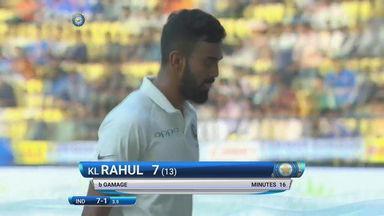 IND vs SL 2017, 2nd Test Day 1: KL Rahul Wicket