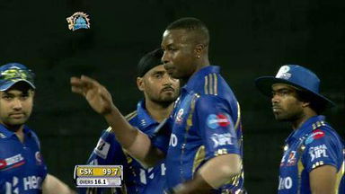 Match 1 CSK vs MI - Badrinath's Wicket