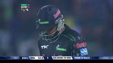 M18: KKR vs DOL –  Vaughn van Jaarsveld Wicket