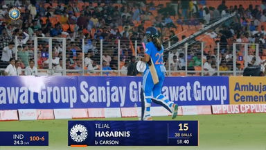 IND-W vs NZ-W 2024, 2nd ODI: Tejal Hasabnis Wicket