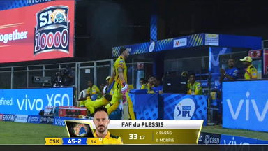 M12: CSK vs RR   – Faf du Plessis Wicket