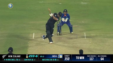 IND vs  NZ 2023, 1ST ODI: Michael Bracewell  Six