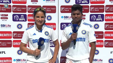 IND-W vs AUS-W 2023-24, 1st Test, Day 4: Renuka Singh & Pooja Vastrakar Interview