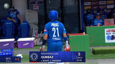 IND vs AFG 2026, 3rd ODI: Rahmanullah Gurbaz Wicket