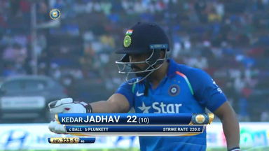 IND vs ENG 2017, 2nd ODI : Kedar Jadhav Wicket