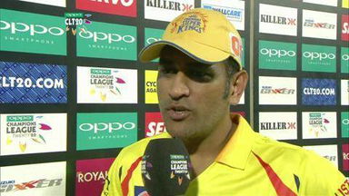 CLT20 2014 M1: KKR vs CSK  –   Interview – MS Dhoni