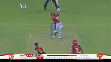 M22: KXIP vs SRH – Mayank Agarwal Six