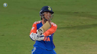 4,4,6: Smriti brings up her 50 & finishes it off in style