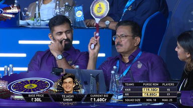 Another big uncapped player bid! Tejasvi Singh to KKR for INR 3 Crore