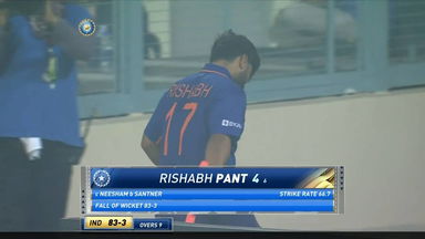 IND vs NZ 2021, 3RD T20I : Rishabh Pant Wicket