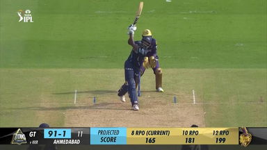 M13: GT vs KKR –  Sai Sudharsan Six