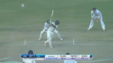 IND vs ENG 2016 - 3rd Test, day 4 : Parthiv Patel six