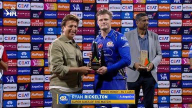 IPL 2025 M12: MI vs KKR - Angel One Super Sixes of the Match - Ryan Rickelton