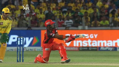 Smashed - Pooran's reverse sweep for a massive SIX