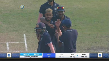 Deodhar Trophy 2019-20, IND C vs IND B, Final: Fall of wickets