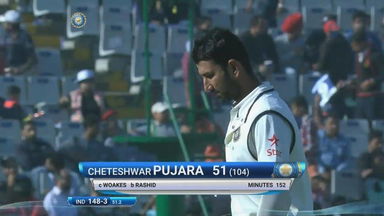 IND vs ENG 2016 - 3rd Test, day 2 : Cheteshwar Pujara Wicket