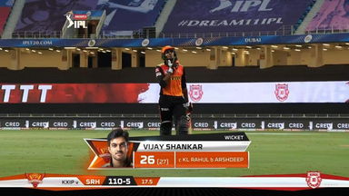 M43: KXIP vs SRH – Vijay Shankar Wicket
