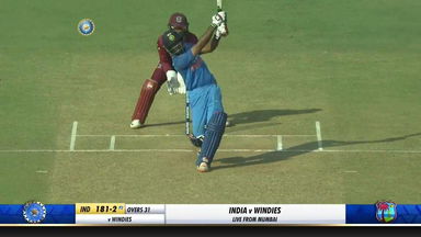 IND vs WI 2018, 4th ODI: Ambati Rayudu Six