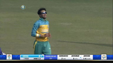 Syed Mushtaq Ali Trophy 2021-22, Punjab vs Odisha: Fall of wickets