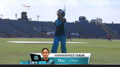 M02: Supernovas vs Velocity – Harmanpreet Kaur Wicket