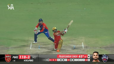 M59: DC vs PBKS – Prabhsimran Singh Six