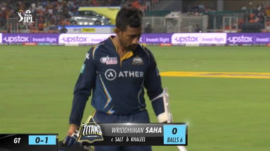 M44: GT vs DC – Wriddhiman Saha Wicket