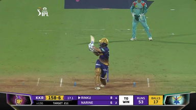 M66: KKR vs LSG – Rinku Singh Six