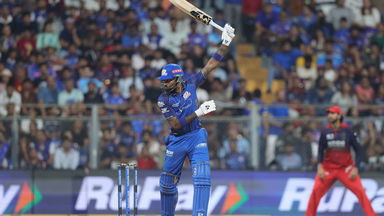 Like a gymnast! Hardik up in a flash
