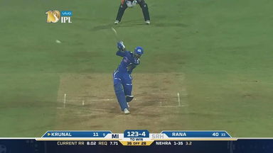 M10: MI vs SRH – Krunal Pandya Six