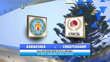 Vijay Hazare Trophy 2019-20, KAR vs CGARH, SF 1: Match Highlights