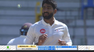 Chintan Gaja stars with a superb 5/34 against Meghalaya