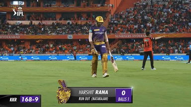 M47: SRH vs KKR – Harshit Rana Wicket